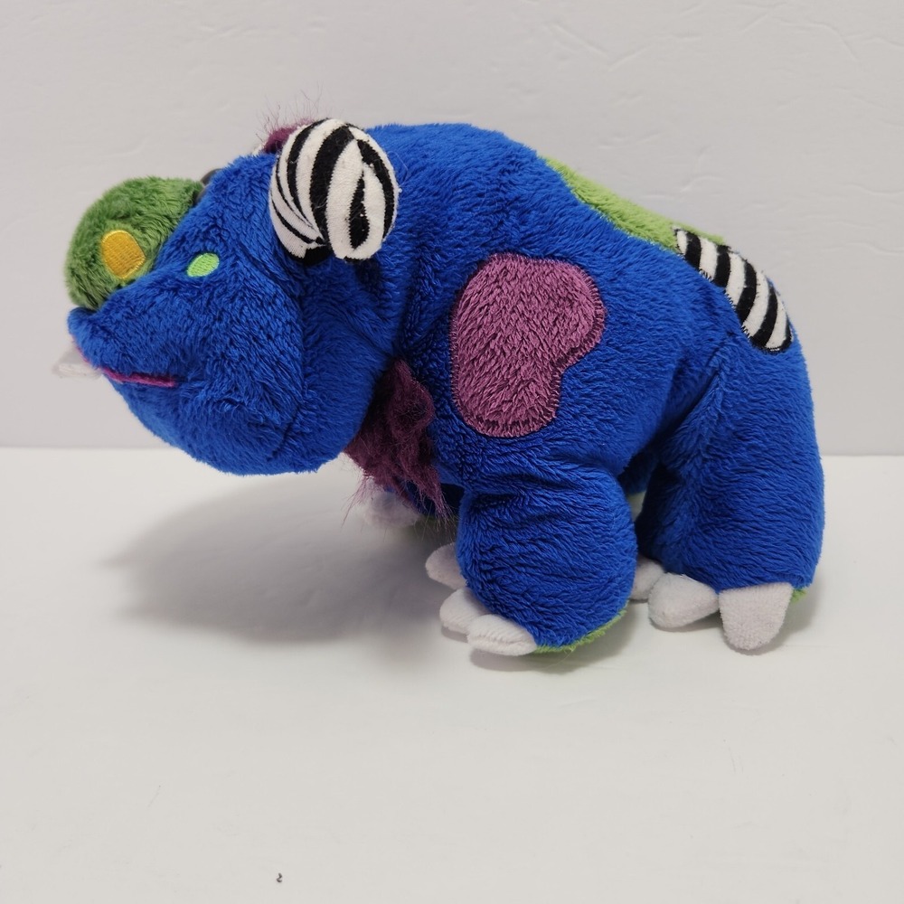 Ganz Webkinz Midnight Monster Blue‎ Stuffed Animal Plush Toy 8" plush